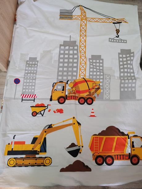 Detské obliečky stavebné stroje, šírka (cm): 100,dĺžka (cm): 135