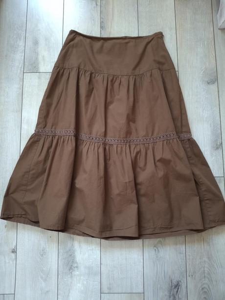 Hnedá suknička velkost l, l