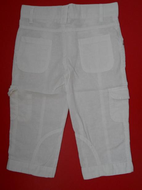 Ľanové trojštvrťové nohavice, 110