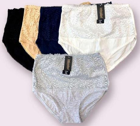 Dámske krajkované nohavičky s pásom sťahujúce, 4xl - xxxl