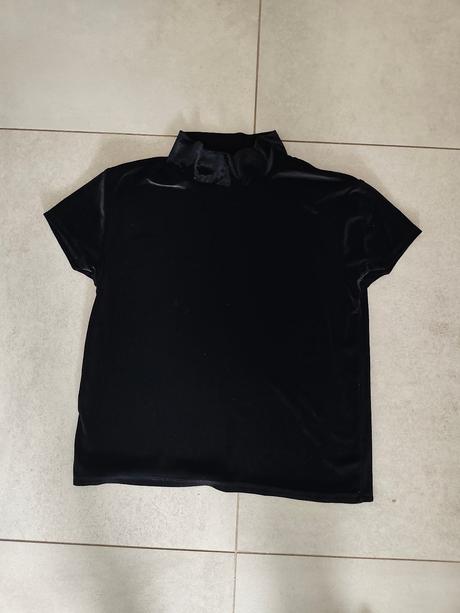 Dievčenské zamatové tričko, zara,146