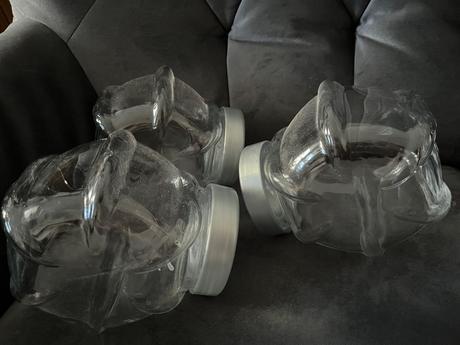 4x sklenena nadoba s vekom 2l, 