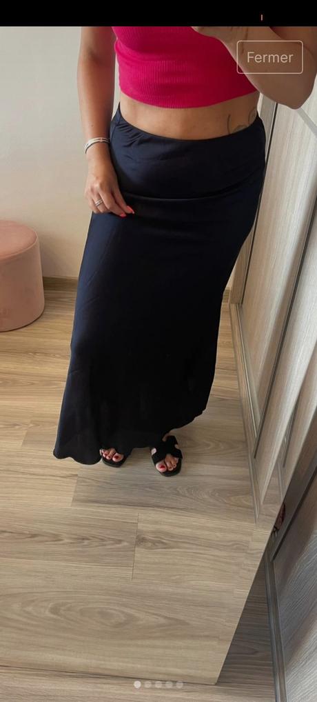 Saténová sukňa m, l, 38