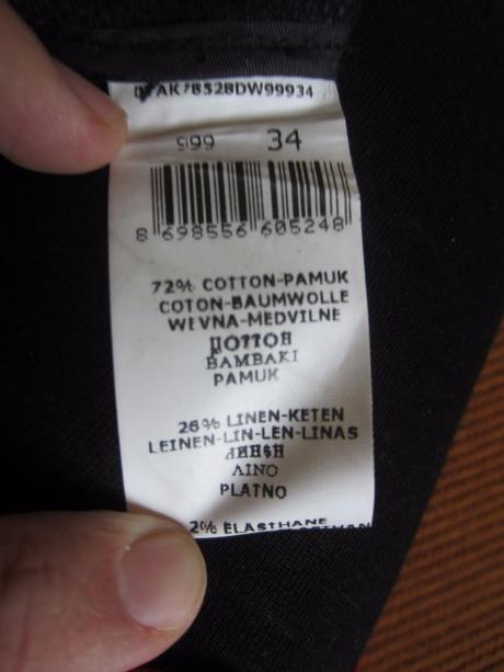 Elegantná čierna sukňa zn. koton 34 -min. nosená, 34