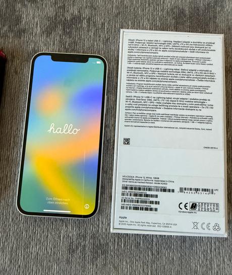 Iphone 12 128 gb biely, 