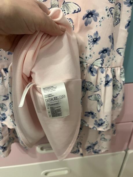 H&m motylové šaty 128, h&m,128