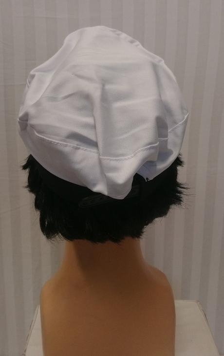 Kostým čiapka námornícka kapitán, čierno biela, 