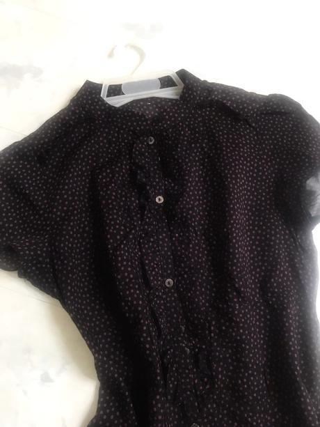 Tenké letné bodkované šaty, xs