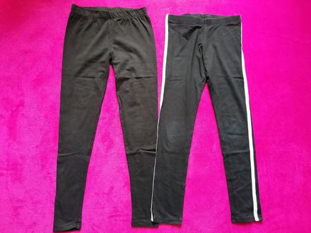 2x bavlnené legínky, f&f,140