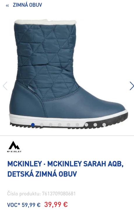 Detské zimné čižmy, mckinley,31