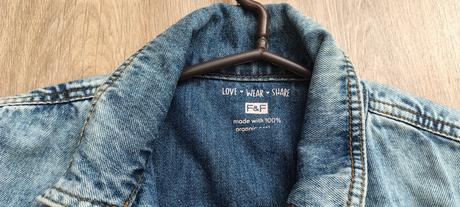 Dievčenská riflová bunda, veľ.  152, f&f,152