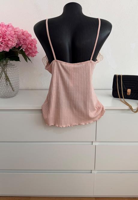 H&m luxusný romantický čipkovaný top, h&m,l