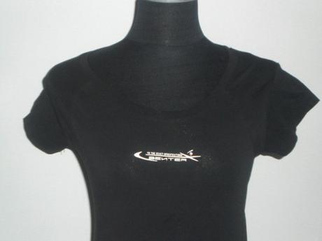 Čierné športové tričko, benter,s