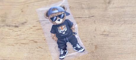 Nažehľovacia nálepka -medvedík chlapček - 15 x 7 c,