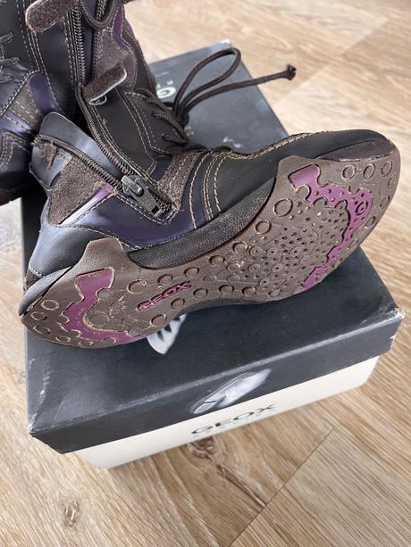 Vysoké kožené topánky., geox,28