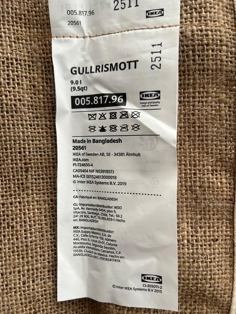 Jutová taška ikea 2x,