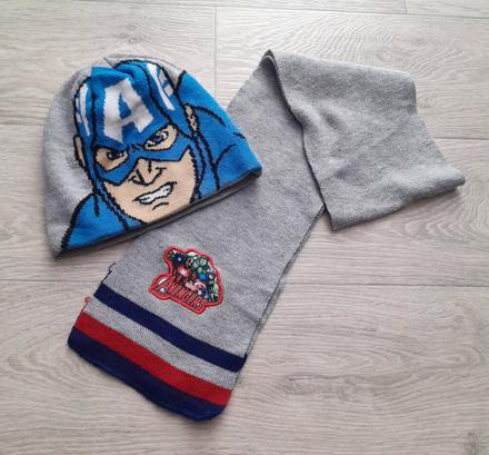 Čiapka a šál captain america, marvel,110