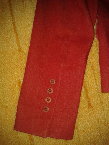 Elegantné červené sako-cena s poštou, m