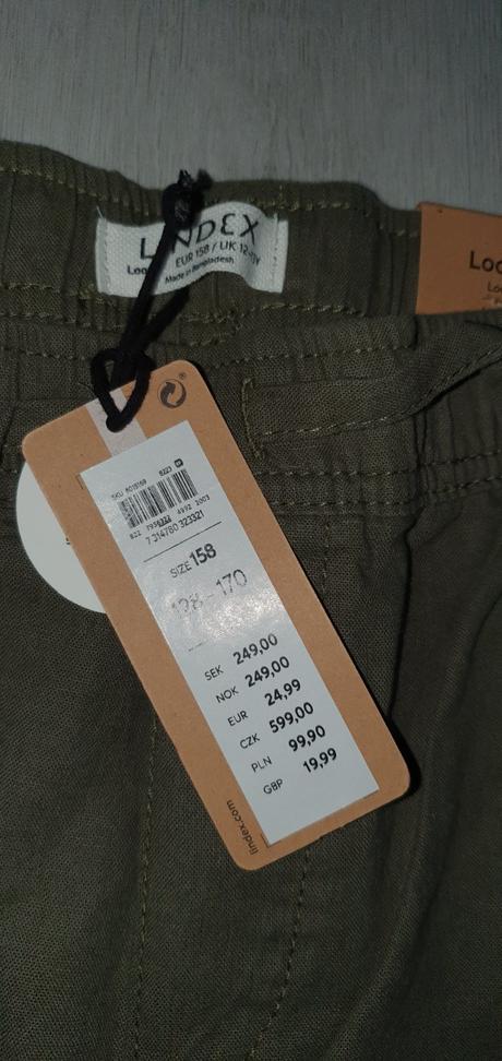 Nohavice, lindex,158
