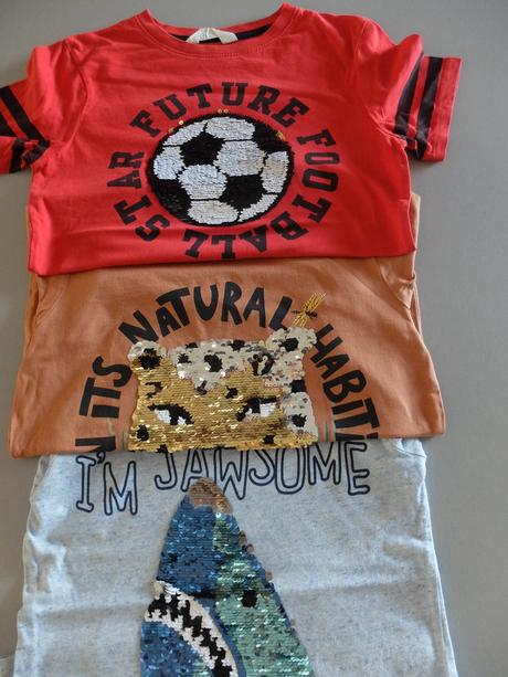 Tričká hm 3 ks 134/140, h&m,134