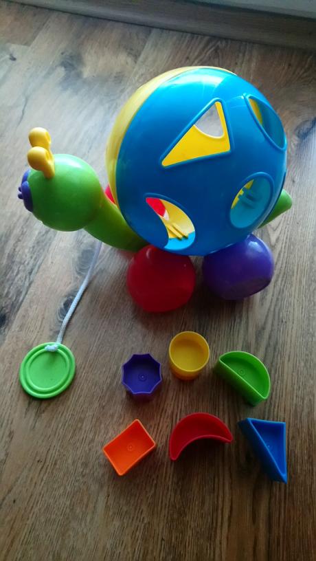 Vkladacka slimak hračka, 