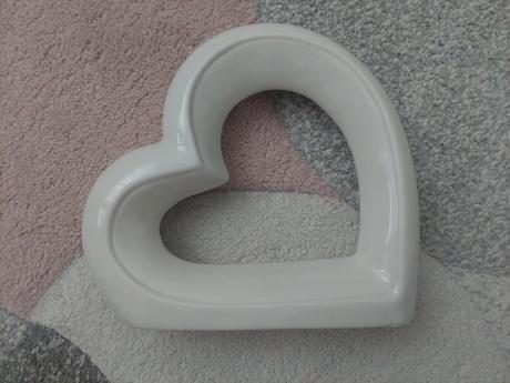 Keramická dekorácia srdce, 