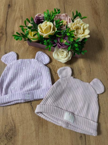 2 ks  dievčenské čiapky, pepco,68