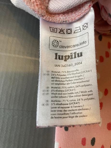 Leginky s vreckami, ruzove, lupilu,98