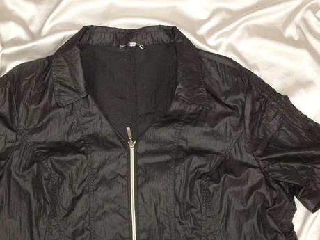 Kvalitná čierna bundička, xl