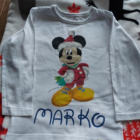Vianočné tričko s menom marko, next,104