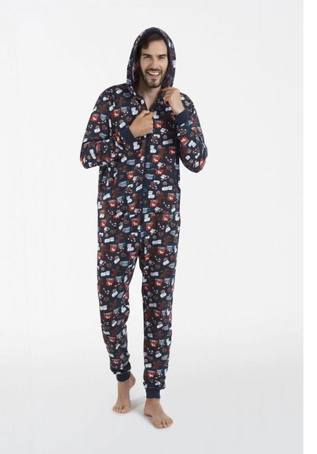 Pánske pyžamá overaly kombinézy, cornette,l / m / xl