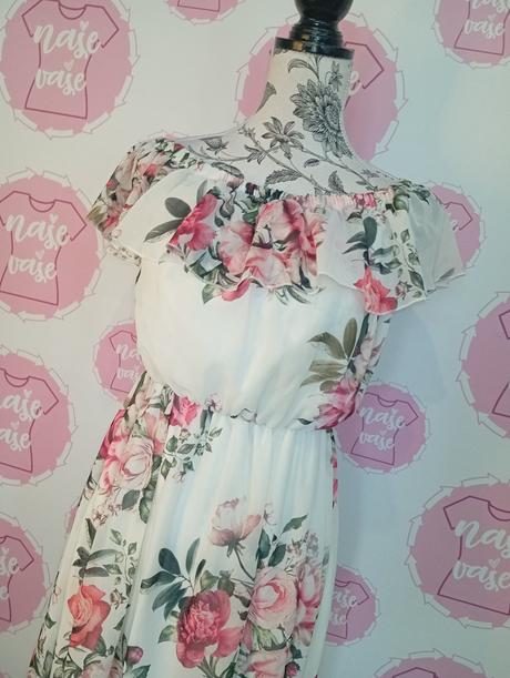 Kvietkované šaty m/l, m