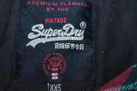 Dámska flanelová košeľa superdry v. xxs, superdry,xs