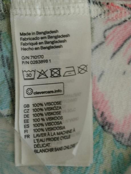 Dámske šaty na leto, farebný vzor, h&m, h&m,s