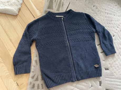 Tmavomodrý svetrik na zips, coccodrillo,86