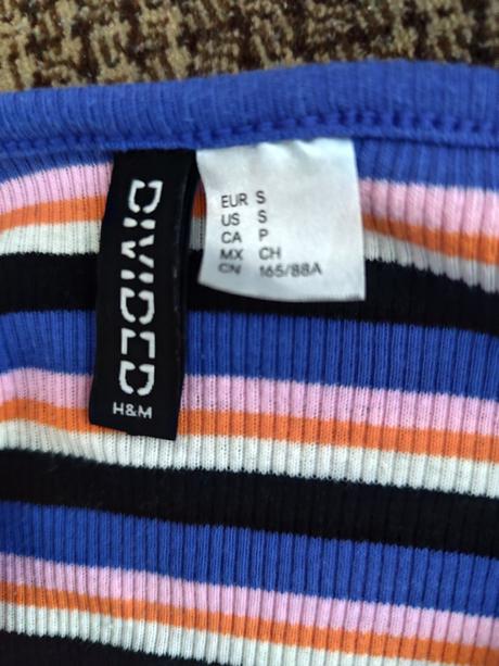 Pásikavé tričko, h&m,s