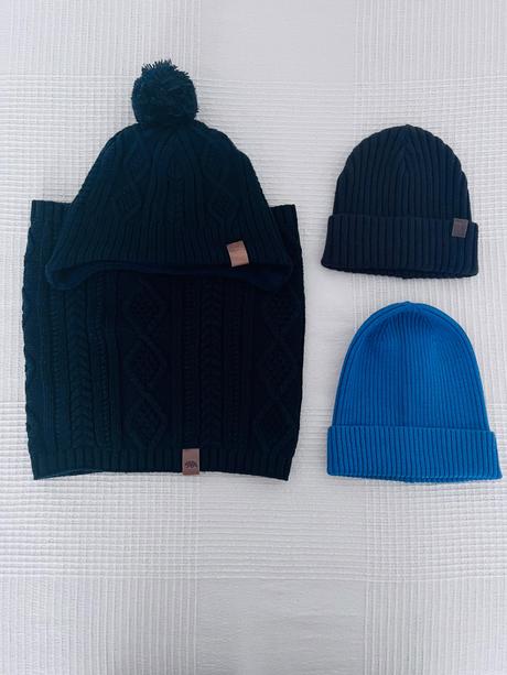 3x ciapka + 1x nakrcnik h&m,next,lindex, h&m,104