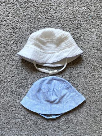 Letné bavlnené čiapočky f&f, pre 9-12 m., f&f,80
