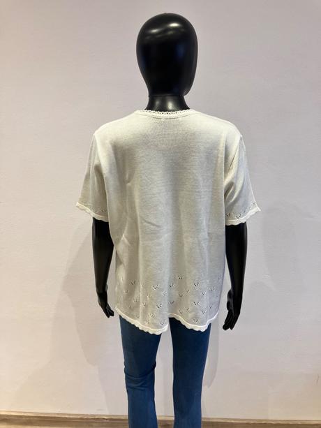 Dámsky sveter krátky rukáv berkertex (22-24), l