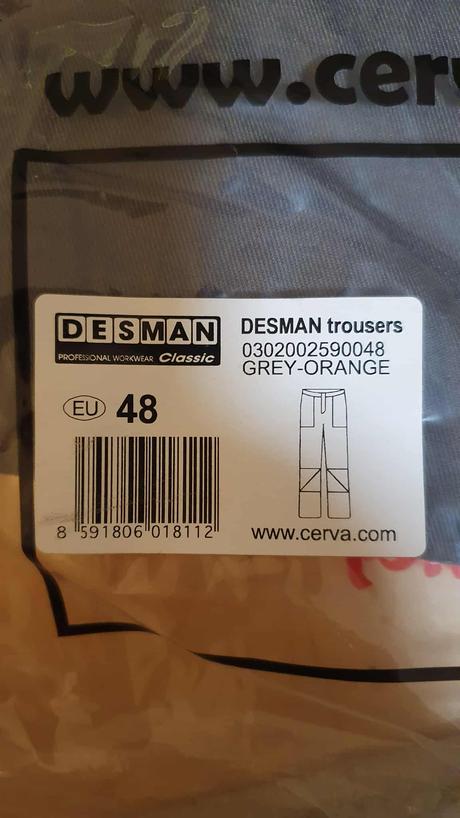 Pracovne nohavice desman nove, 48