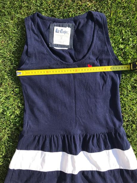 Letné modrobiele šaty, lee cooper,xs