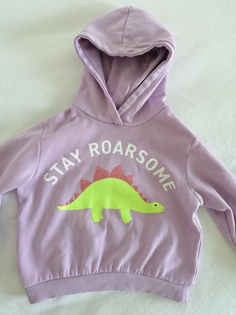 Mikina s dinosaurom 98/104, h&m,104