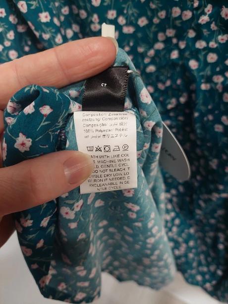 Krásne petrolejové kvetované šaty shein 1xl, xxxl