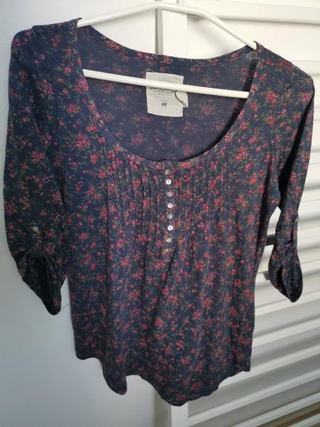 Romantické tričko s kvetmi, l.o.g.g.,xs