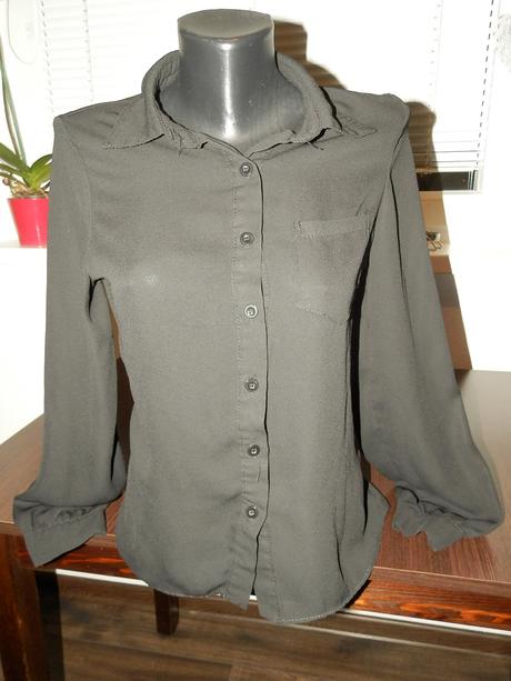 Čierna ľahká vzdušná košeľa xs/s, xs