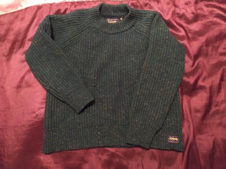 Krátky hrubý vlnený pulóver zn. superdry, superdry,m