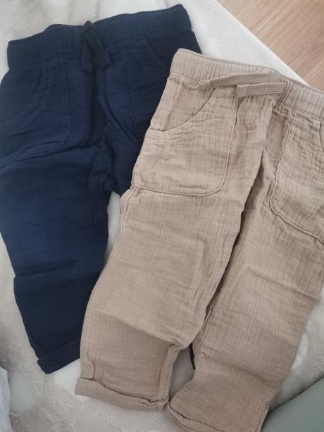 Mušelinove letné nohavice, f&f,80