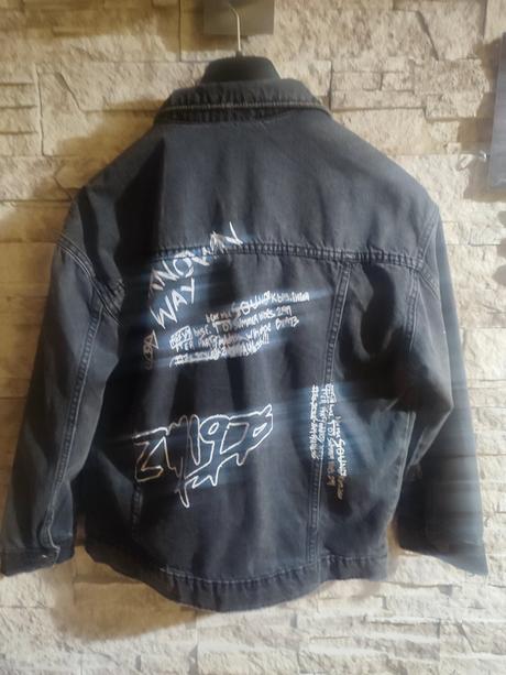 Riflová bunda, zara,140