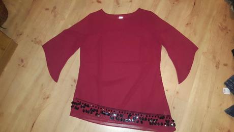 Bordová blúza, 44, 44