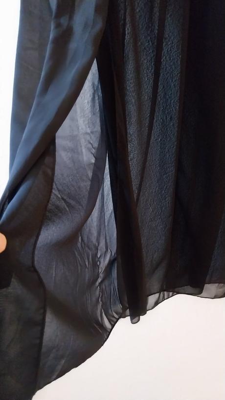 Šifónová čierna sukňa, m